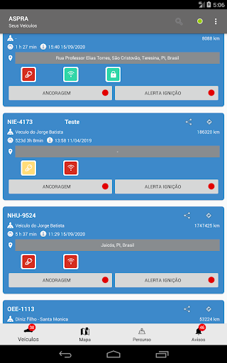 ASPRA Rastreamento Screen 2