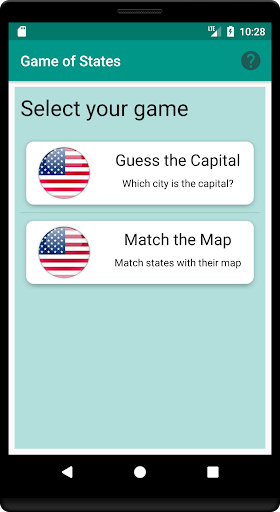 Android application Game of States screenshort
