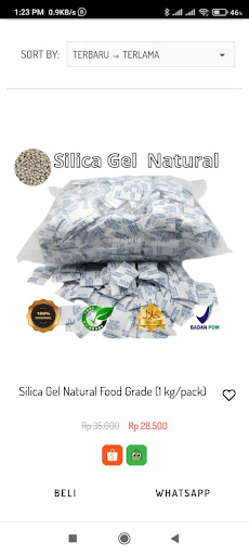Silica Gel Store Screen 3