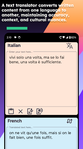 Italian French Translate Screen 3