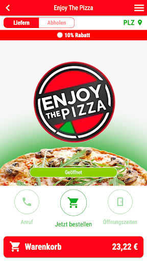 Android application Enjoy The Pizza screenshort