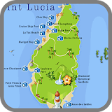 Saint Lucia Map icon