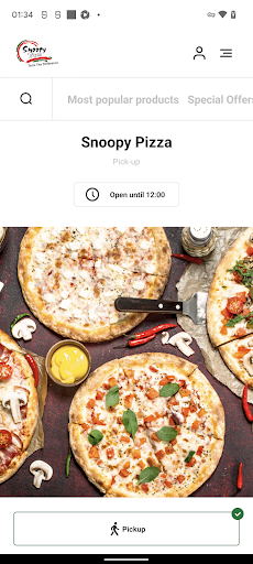 Android application Snoopy Pizza - Bournemouth screenshort