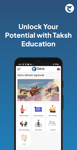 Android application Taksh Education screenshort