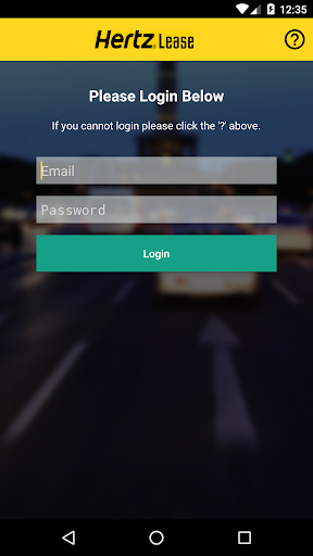 Android application Hertz Lease screenshort