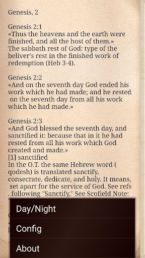 Screenshot of Scofield Study Bible