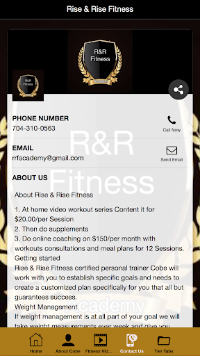 Rise & Rise Fitness Screen 3
