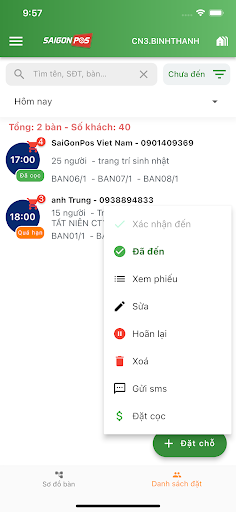 Relisoft - Quản lý đặt bàn Screen 2