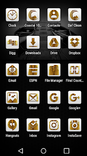 Raid Gold White Icon Pack Captura de tela