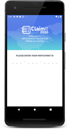 Android application ClaimIt 2020 screenshort