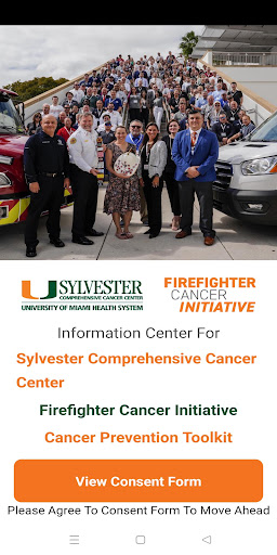 Android application Firefighter Cancer Initiative screenshort