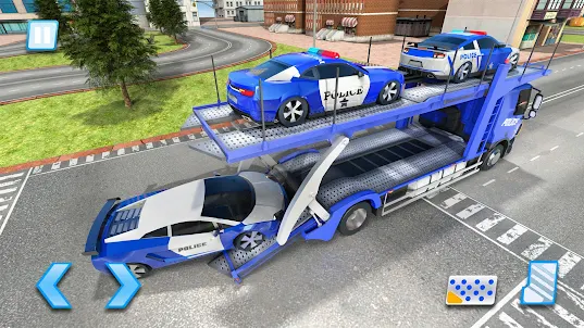 US Police Car Park & Transport