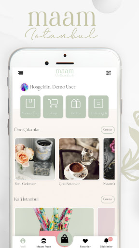 Android application Maam İstanbul screenshort