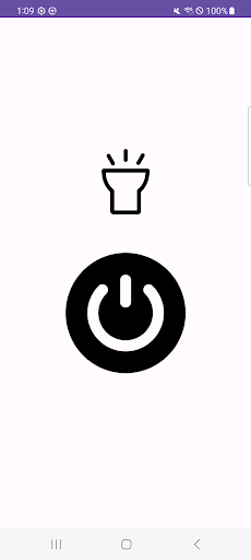 Android application Clean Flashlight screenshort
