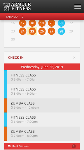 Armour Fitness Screen 3