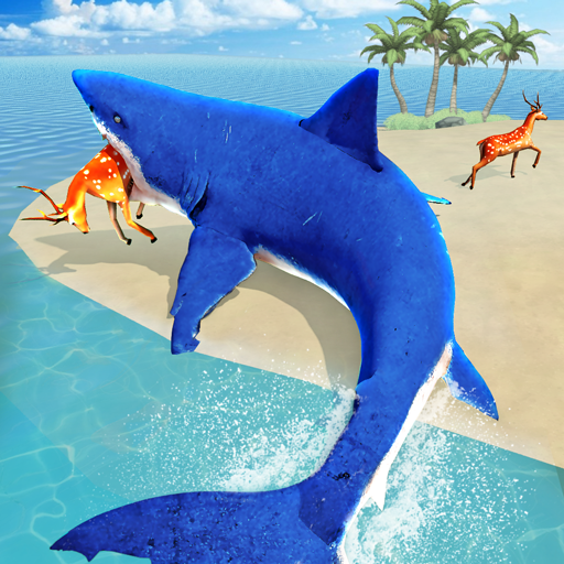 Shark Attack Sim: Hunting Game Logo
