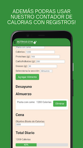 Rutinas Gimnasio - Dietas GYM Screenshot 2 - AppWisp.com