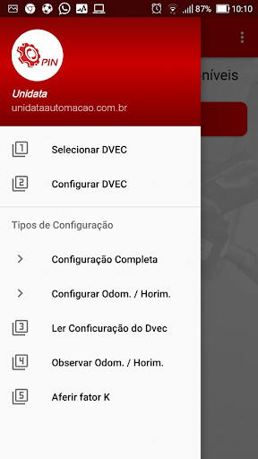 Android application PIN Unidata screenshort