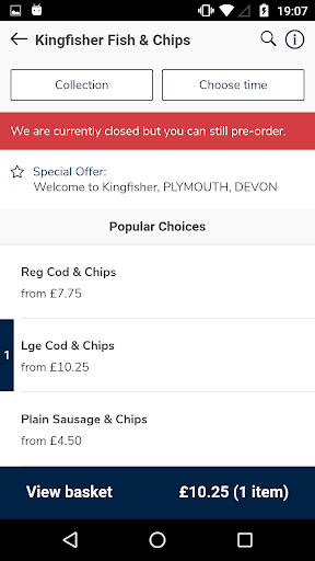 Kingfisher Fish & Chips Screen 2