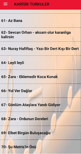 EN COK DİNLENEN KARİSİK TURKULER