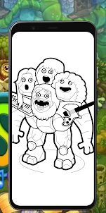 Mammott Monsters Coloring