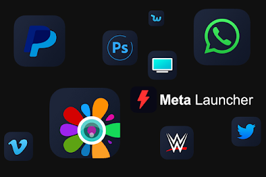 iOS 15 Dark for Meta Launcher