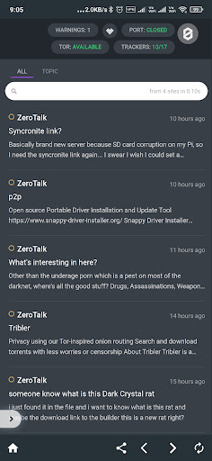 ZeroNet Lite - P2P Websites Screen 2