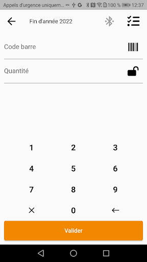 Android application MobileInventory screenshort