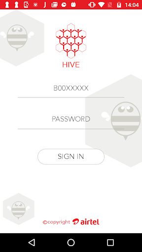 Android application Hive screenshort