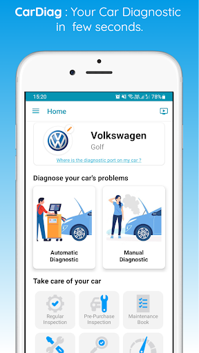 Android application CarDiag : Car Diagnostic OBD2 screenshort
