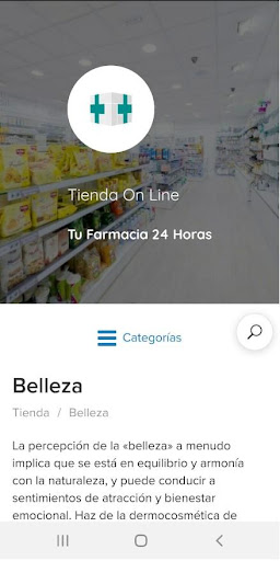 Android application Tu Farmacia 24 Horas screenshort