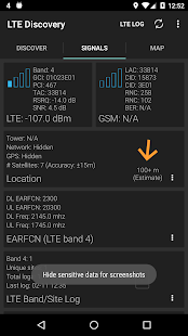 LTE Discovery (5G NR) Screenshot