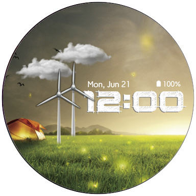 Watch Face Nature wear OS Screen 2
