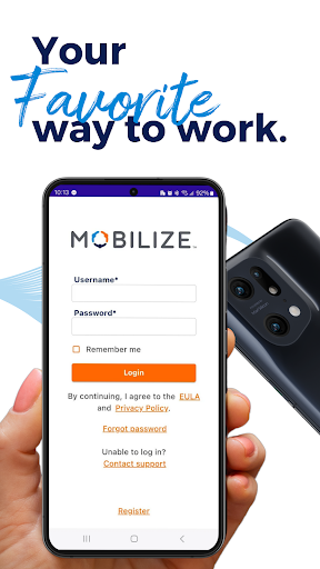 Android application Mobilize powered by Favorite screenshort