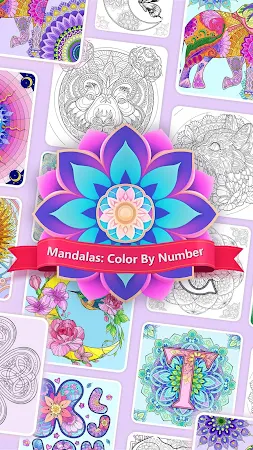Game screenshot Mandalas: Color By Number mod apk