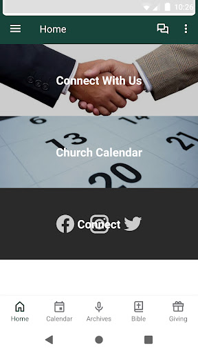 Android application Parker Memorial Baptist Church screenshort