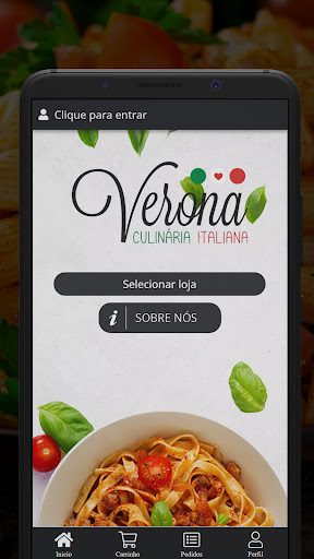Android application Verona Culinária Italiana screenshort