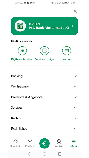 PSD Banking Screen 2