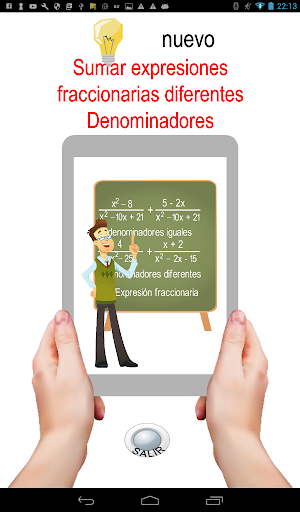 Sumar expresiones fraccionaria