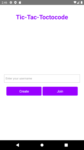 Android application Tic-Tac-Toctocode screenshort
