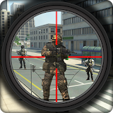 Real sniper city war 3D icon
