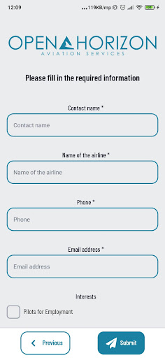 Open Horizon Aviation Screen 2