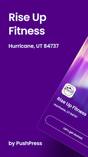 Android application Rise Up Fitness screenshort