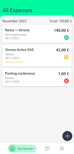 Android application Radix+ Expenses screenshort