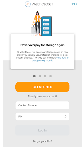 Android application Valet Closet screenshort