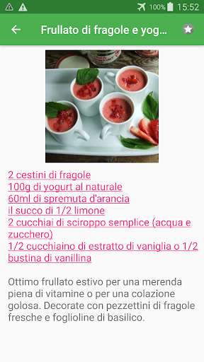 Bevande ricette di cucina gratis italiano offline.