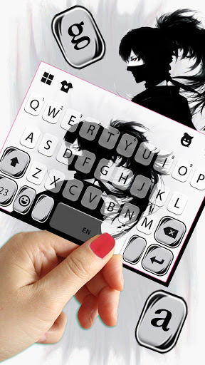 Black Ninja Keyboard Backgroun Screen 2