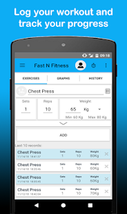 FastNFitness - Body, Cardio & Fitness tracking