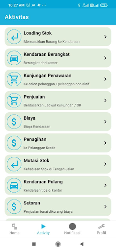 Android application Markvisit screenshort