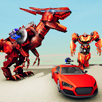 Cover Image of Descargar Flying Dinosaur Robot Games  APK